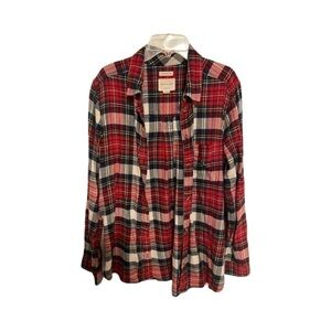 AEO Plaid Button Up M